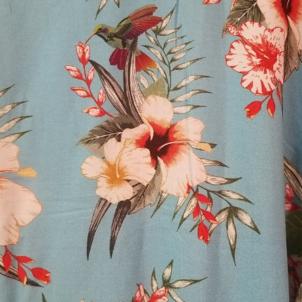 Criminal Damage Tyrell Blue Floral Shirt 🌺 - Picture 5 of 6